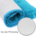 long pile anit slip floor rug microfiber washable shag floor rug